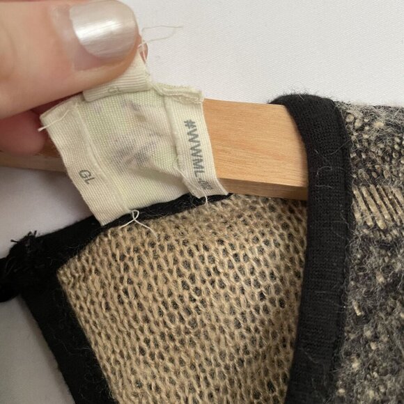 Weston Wear Anthropologie boho black tan knit dress women's size XS sleeveless - Picture 6 of 12